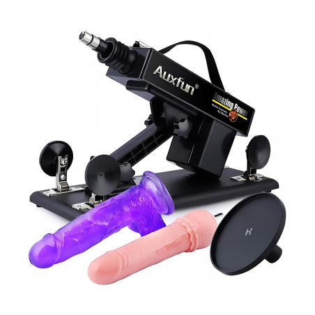 Auxfun Powerful Sex Machine with a Universal Suction Cup Attachment