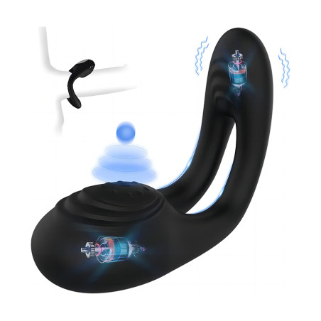Vibrating Penis Rings Rechargeable Cock Ring with 7 Vibration Modes Sex Toys for Couples