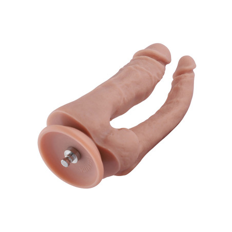 Hismith 7.28" Double Penis silicone dildo for Premium Sex Machine with KlicLok System, 4.33" Insert-able Length, 1.57" Diameter