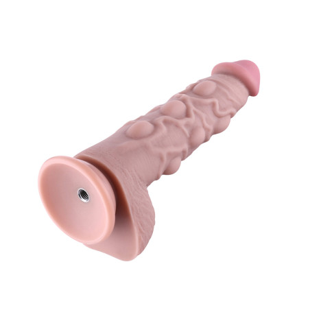 Hismith 8.1" Multi-Bumps Silicone Dildo for Hismith with KlicLok System