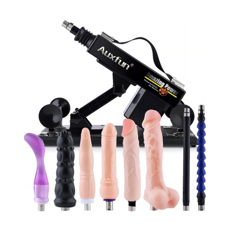 Auxfun Fucking Machine Package With Dildos & Extensions