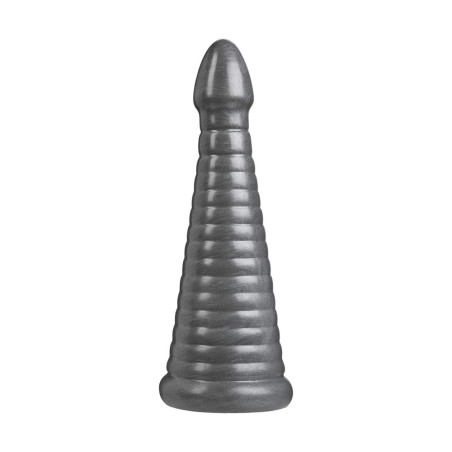 American Bombshell Rockeye Vac-U-Lock and F Machine Compatible Dildo or Butt Plug - Gunmetal Grey