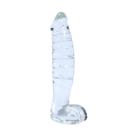 Aptitan Realistic Glass Dildo Crystal Dildo Glass Pleasure Wand G-spot Stimulation Stimulator Female Masturbator