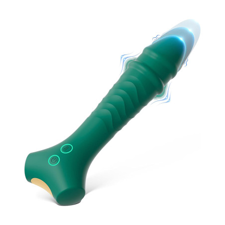 Thrusting Swelling G Spot Dildo Vibrators with 3 Thrusting & 10 Vibating Stimulation